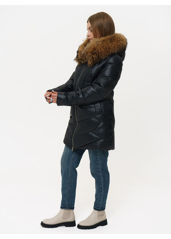 Черная зимняя пальто 21 - 18039 Hannan Liuni