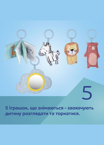 Розвиваючий килимок Safari сірий () Canpol Babies 81/100 (328398338)