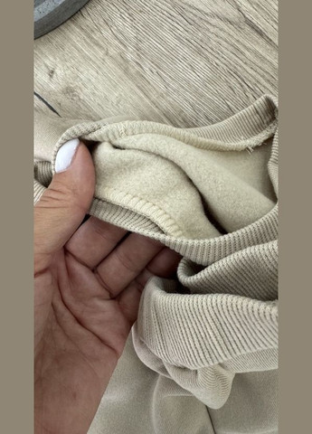 Бежевий демісезонний дитячий утеплений спортивний костюм BabyStyle