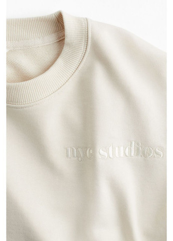 Толстовка -Свитшот женский свободного кроя с надписью спереди, размер S H&M (358927229)