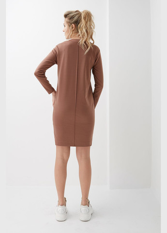 Темно-коричневое повседневный платье 2020 1314 Dianora