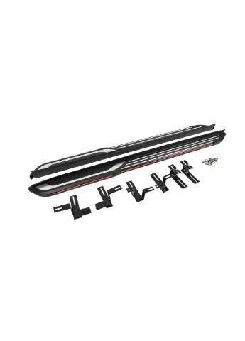 Бокові пороги (2 шт., Алюміній) для Hyundai Tucson NX4 2021- рр OEM (391761608)
