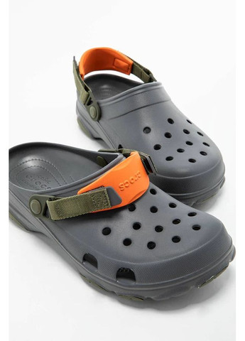 Серебряные мужские кроксы classic clog espresso Crocs