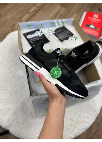 Білі літні кросівки adidas zx 500 black/white адідас зх 500 No Brand