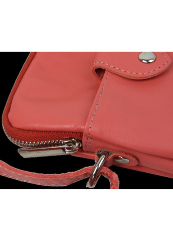 Небольшая женская кожаная сумка наплечная коралловая Borsacomoda (360893866)