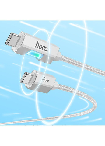 Дата кабель U123 Regent colorful 60W Type-C to Type-C (1.2m) Hoco (293513900)