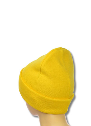 Молодежная двухслойная шапка бини Шорт No Brand Шапка біні шорт лопата (341083771)