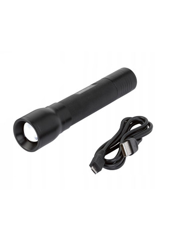 LED фонарик аккумуляторный с функцией Power Bank 14,2 см черный ROCKTRAIL (366081423)