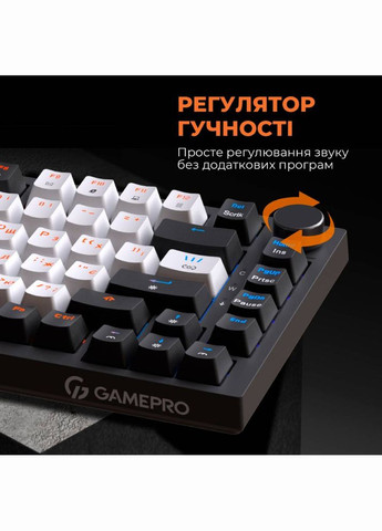 Клавіатура MK160 Outemu Red Hot-Swap USB Black (MK160B) GAMEPRO (307626482)