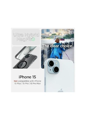 Чехол для мобильного телефона (ACS06803) Spigen Apple iPhone 15 Ultra Hybrid MagFit Black (326586227)