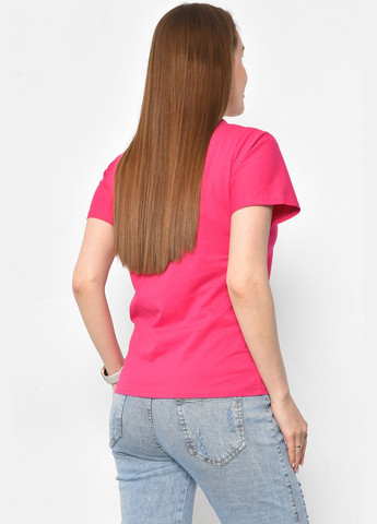 Малинова літня футболка жіноча малинового кольору Let's Shop