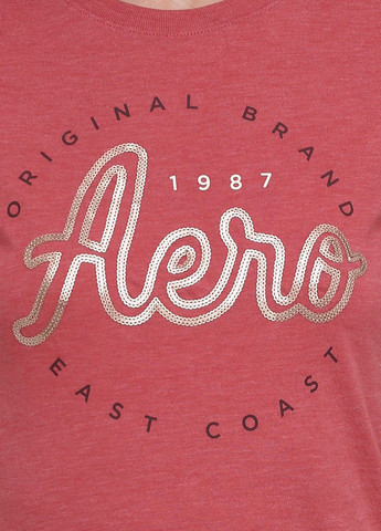 Темно-розовая летняя футболка a0114w Aeropostale