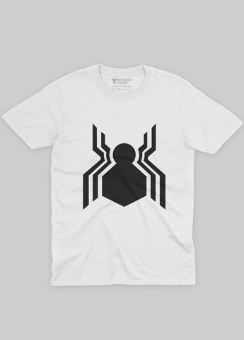 Белая демисезонная футболка для мальчика с принтом супергероя - человек-паук (ts001-1-whi-006-014-108-b) Modno