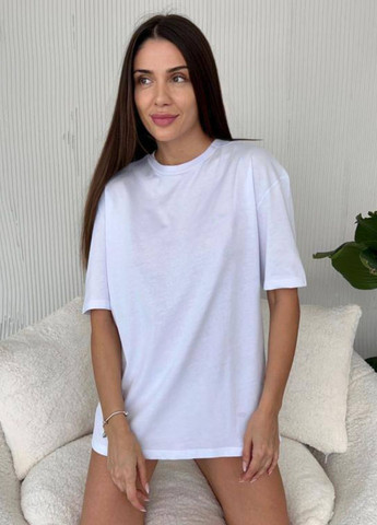 Базова однотонна футболка оверсайз Україна - (328392711)