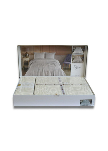 Покривало Modabox 240х260 см Serena Krem Moda Box (365814842)