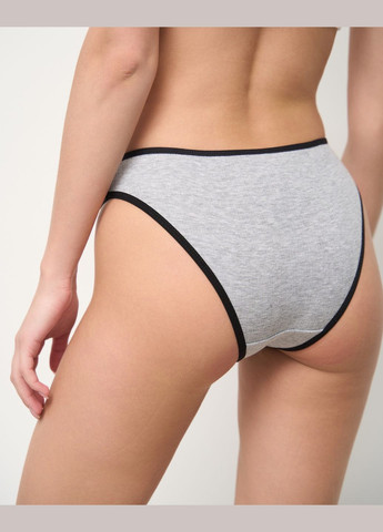 Набор трусиков женских неделька в рубчик в серых оттенках 7 шт Nicoletta (303617403)