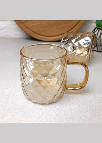 Набір чашок 2 шт 350 мл Золотистий Перламутр Golden Moon Ardesto (304546551)