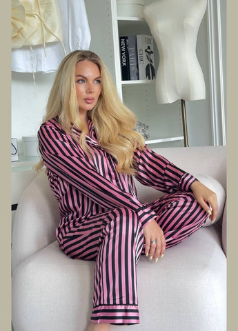 Чорна всесезон піжама жіноча сорочка + брюки Україна