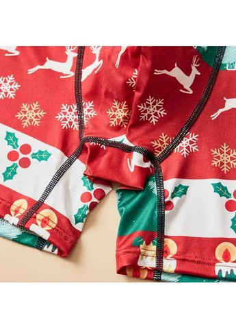 Трусы-боксеры мужские прикольные с рождественским новогодним принтом Разноцветные S No Brand (371689582)