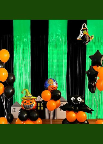 Дождик для фотозоны 2 м на 1 м черно-зеленый Jannet Дощик (316580354)