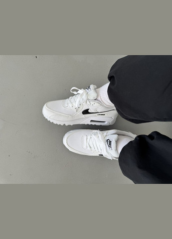 Кросівки жіночі і чоловічі Nike Air Max 90 white | Найк Аір Макс 90 білі No Brand білі демісезони (316231457)