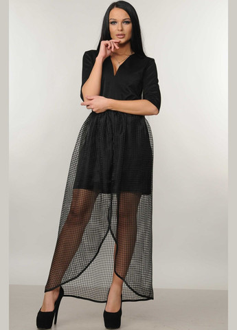 Чорна святковий, коктейльна, вечірня сукня "вонг" чорний Ри Мари