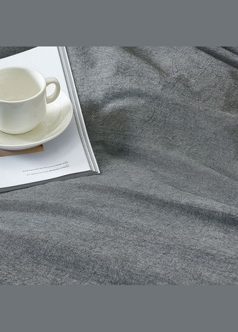 Постільна білизна Варена бавовна WC01 Темно-сіра (A-024965) Love You (323653365)