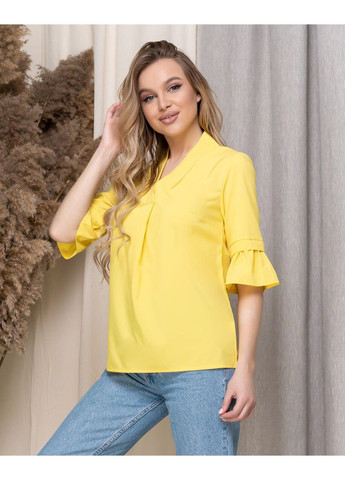 Жовта жіноча базова блузка Fashion