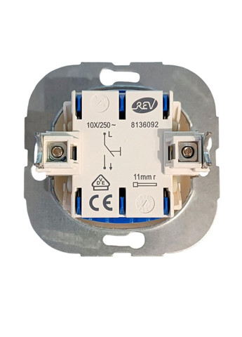 Вимикач/перемикач REV Ritter 10A, 250V для прихованого монтажу (кремовий ) No Brand (312475680)