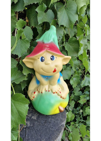 Садовая фигура, декор для сада Гном на яблоке No Brand (353314261)