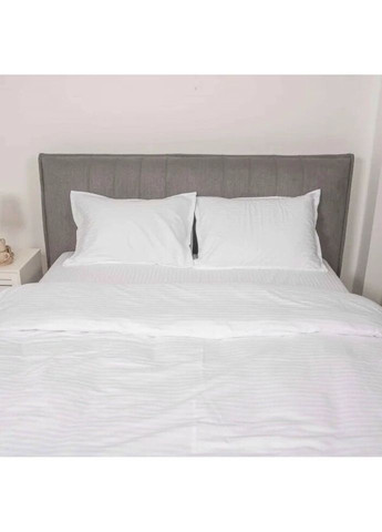 Постільна білизна сімейна Сатин Stripe White-S 210х143х2 см біла Tiare (336328189)