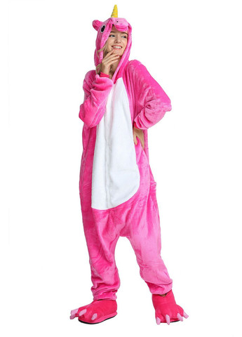 Пижама кигуруми Малиновый единорог XL (175-185 см) Jamboo (369669104)