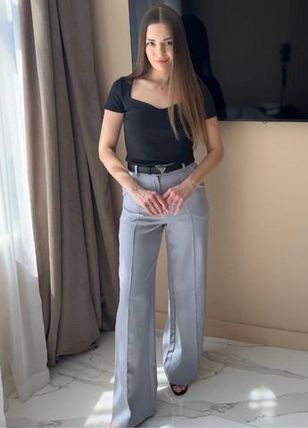 Базовые брюки палаццо высокой посадки со стрелками Tik-Tak (322671118)