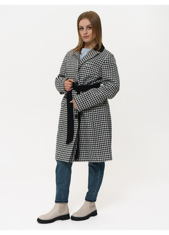 Черная демисезонная пальто женское 21 - 1887 RR Designer