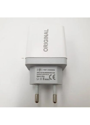 Адаптер (А-14) 220v 2 usb with display CX QC03 Digital (363831870)