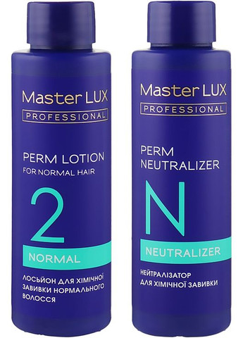 Лосьйон для хімічної завивки Professional Normal Perm Lotion 500ml (813417-143672) Master Lux (368637923)