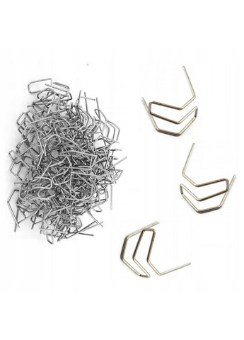 Скобы сварочные для ремонта пластика RS58 двойной наружный угол 0,8 мм 100 шт No Brand (329058780)