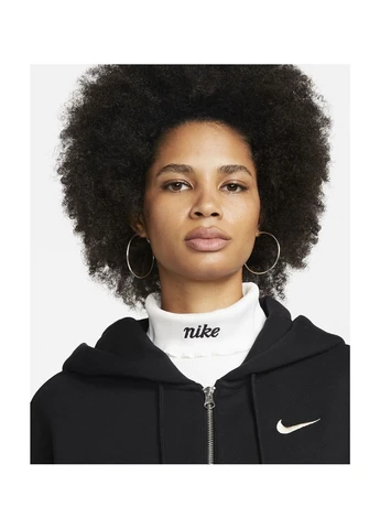 Женская толстовка Nsw Phoenix Oversized Fleece Full-Zip Hoodie Black Dq5758-010 Nike (381732387)