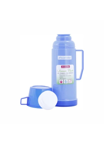 Термос KM-2072-BL (1 л) блакитний Kamille (377554595)