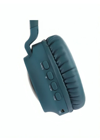 Бездротові акумуляторні Bluetooth навушники з котячими вушками з підсвічуванням дротовим підключенням (478395-Prob) Сині Unbranded (304936798)