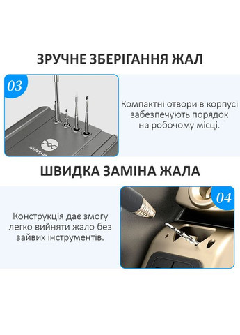 Паяльна станція H3 210 / паяльник T210 / 3 канали пам’яті / 100-480°C / 80 Вт Sunshine (368786069)