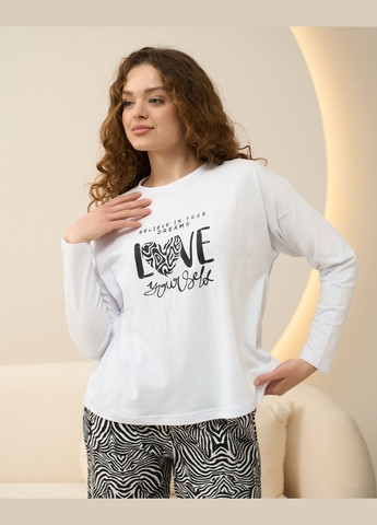 Белая женский комплект с штанами Nicoletta