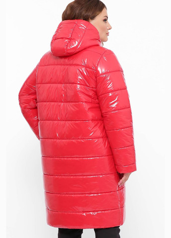 Червоне демісезонне Дуте тепле пальто МОНІК червоне Tatiana