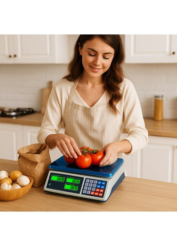 Електронні торгові ваги -50kg з металевою платформою та РК-дисплеєм (2104618633) MAG (351363093)