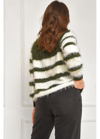 Зелений демісезонний светр жіночий травка зеленого кольору пуловер Let's Shop