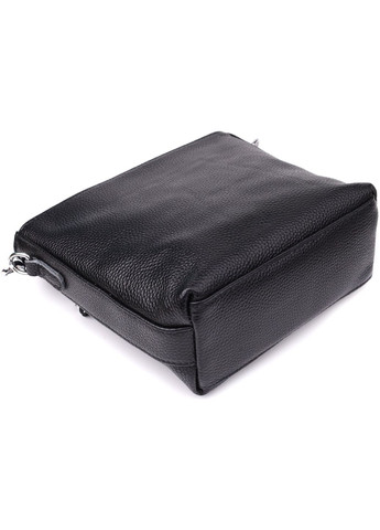 Сумка кросс-боди через плечо женская из натуральной кожи средняя Черный 38345 Vintage (355245268)