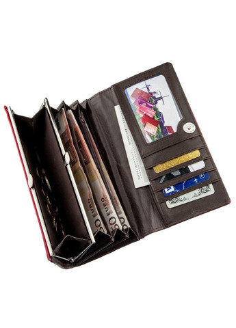 Гаманець жіночий з гладкою екокожі 19059 Рожевий KIVI (329148111)