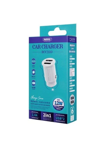 АЗП RCC- 239 Chanyo II Series 2.4A 2USB білий Remax (400065666)