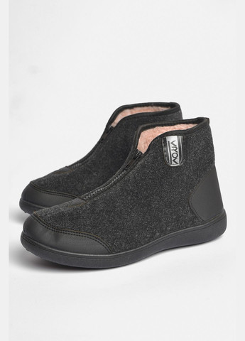 Бурки чоловічі на хутрі темно-сірого кольору Let's Shop (302660544)