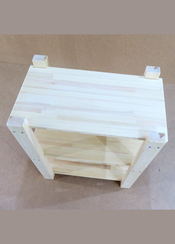 Этажерка разборная из дерева Ковентри 60х38х75 бланже (МЕБ-0018001) No Brand (327869757)